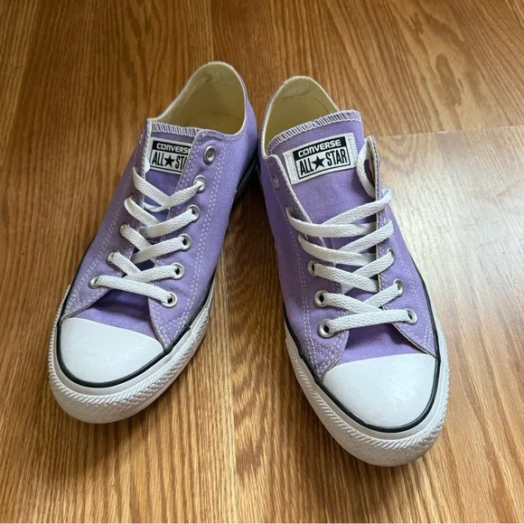 Converse Purple All Star Sneakers Shoes Women’s Size 10 or Men’s 8 Excellent - Picture 3 of 10